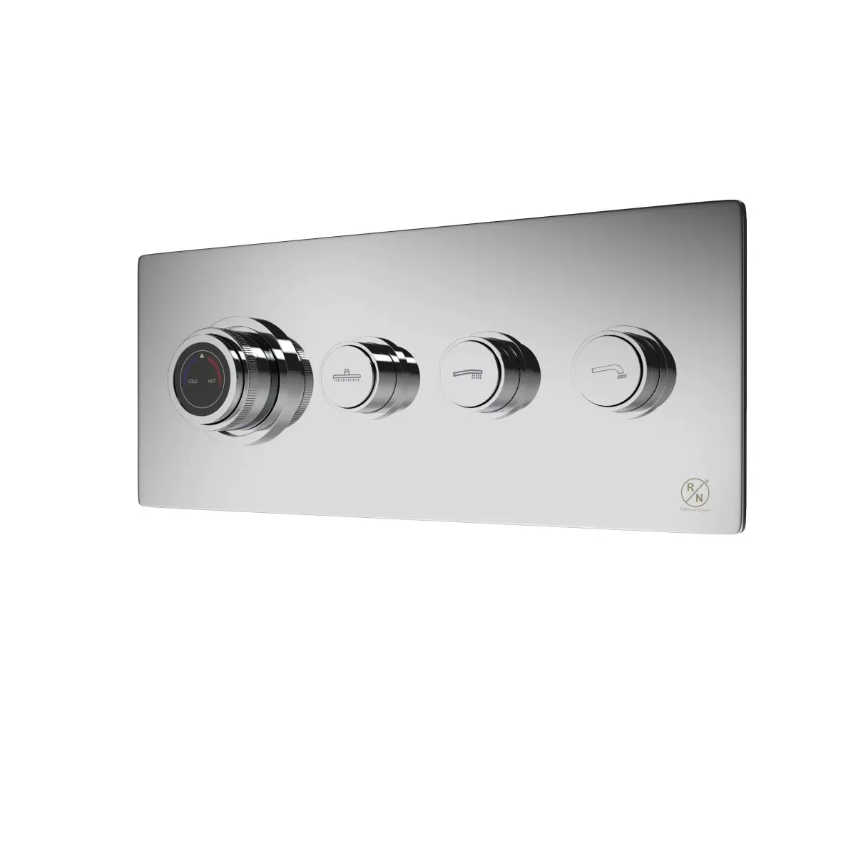 RN Hi Flow Horizontal Type Thermostatic Diverter Kit Chrome Plated 3 Way Stainless Steel for Bathroom & Toilets Use, RN3WDIV008