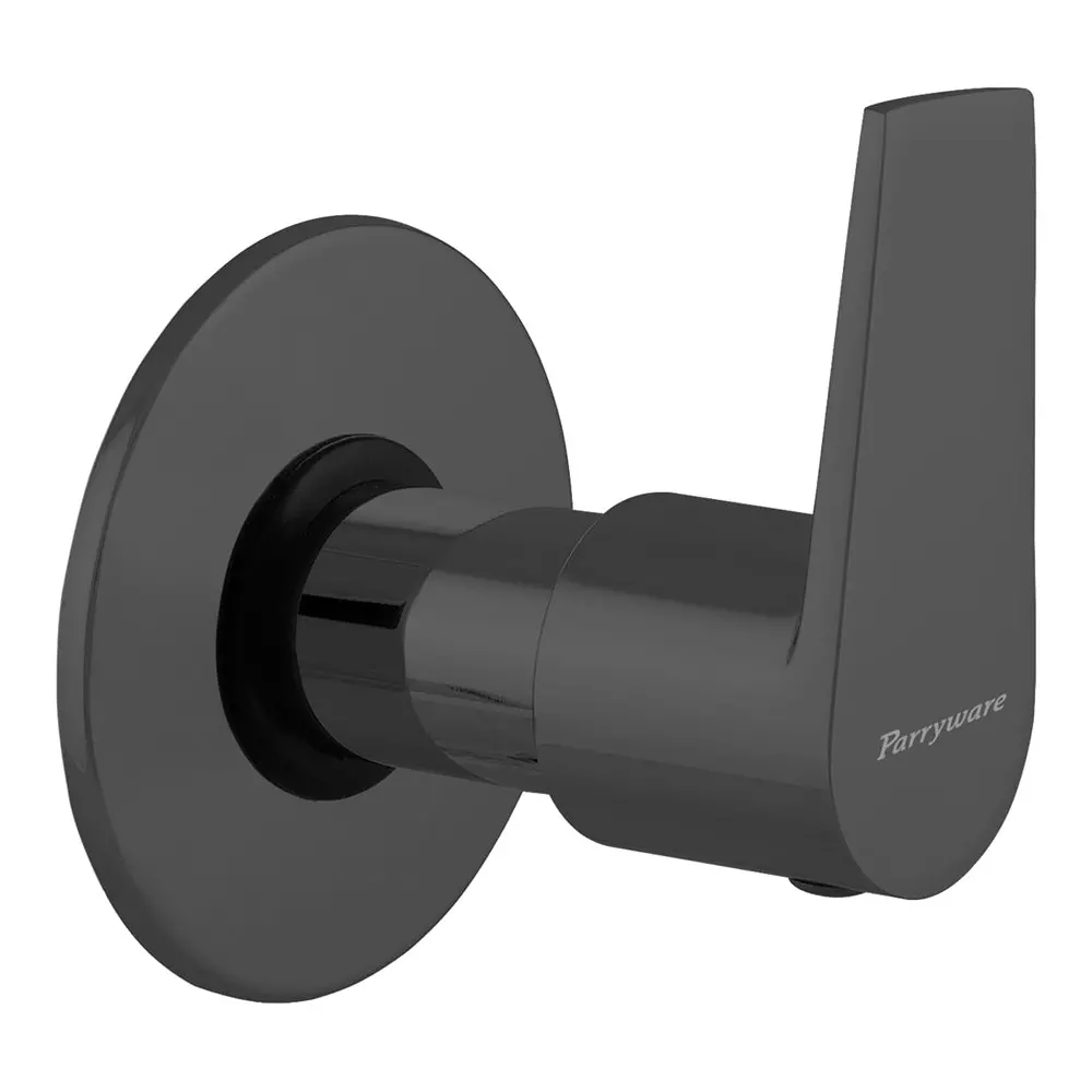 Parryware Praseo Concealed Stop Tap Upper Trim Wall Mount Matte Black, G58517C