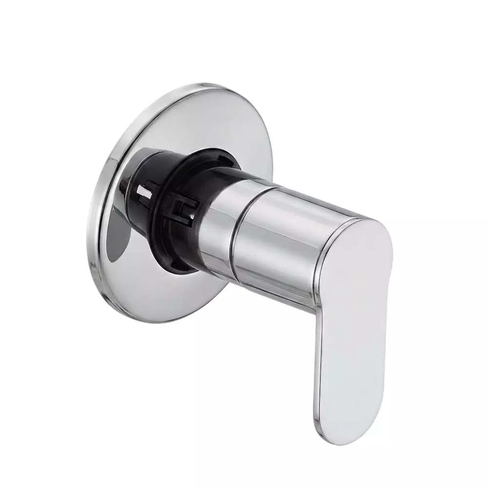 PLUMBER Ecoline Series Euphoria Range Concealed Stop Tap 20 mm with Sliding Adjustable Wall Flange, Chrome Finish and Wall Mounted, EPA-0406