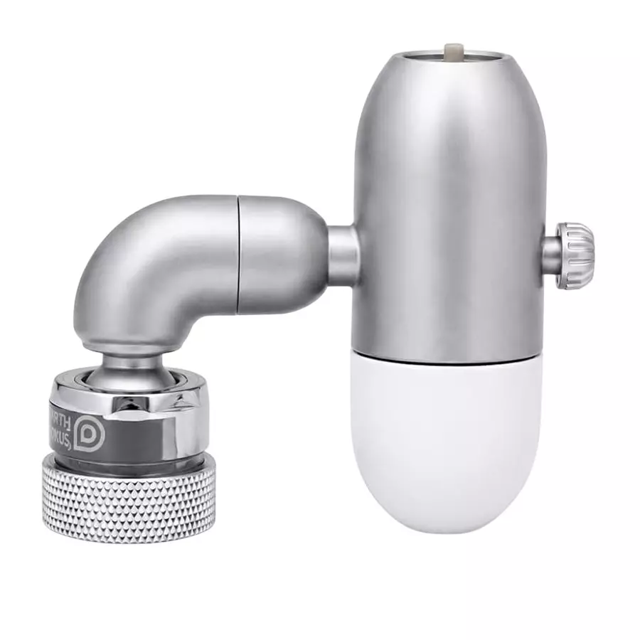 EARTH FOKUS 4-Mode Faucet Aerator Polished 6.8 L/min Flow Rate Food-Grade Polymer & Stainless Steel for Stream, Mist, Shower & Tap Use, WF-EQ-GF-P1