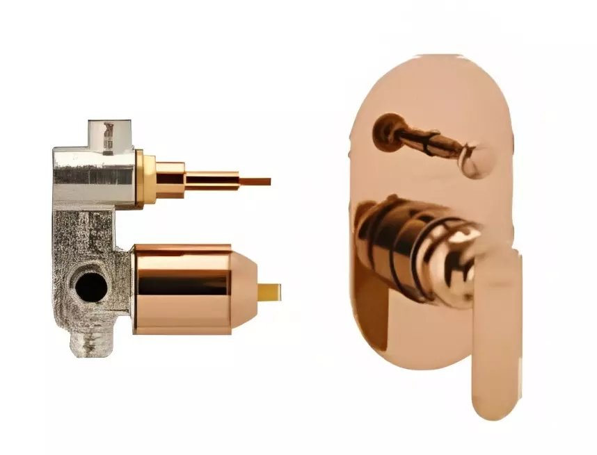 CERA Brooklyn High Flow Concealed Diverter Rose Gold, F1018721RG + F4030101RG (Set of 2 Pcs)