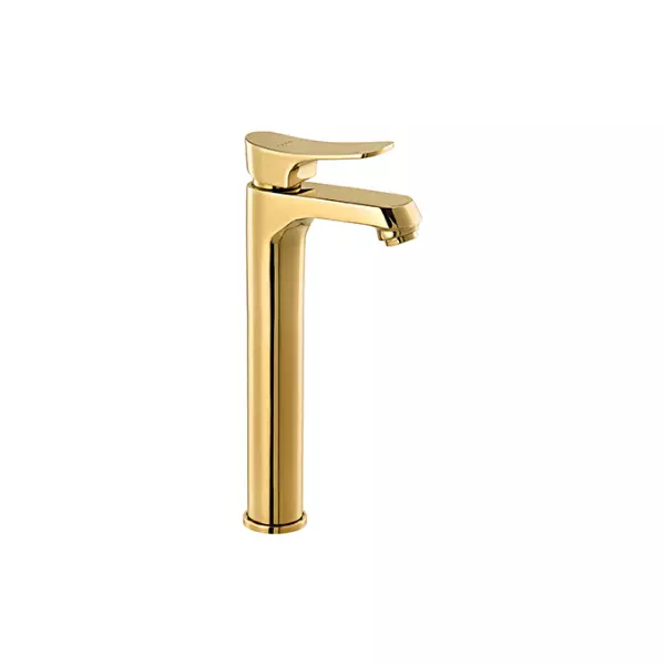 CERA Perla Single Lever Table Mount Basin Mixer French Gold, F1012452FG