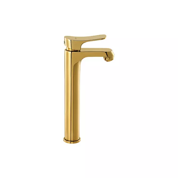 CERA Perla Single Lever Table Mount Basin Mixer French Gold, F1012452FG