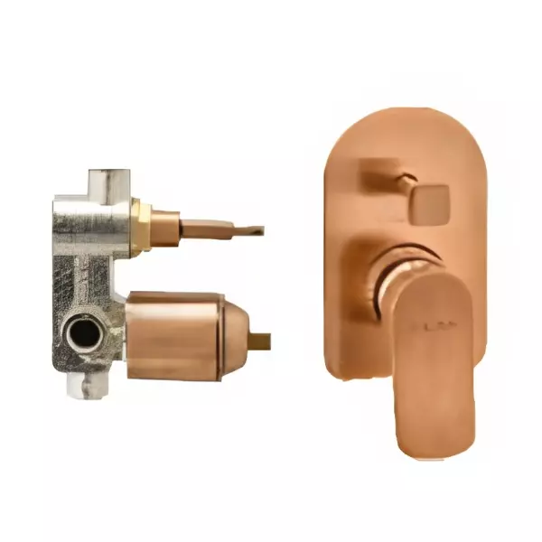 CERA Perla Single Lever High Flow Concealed Diverter Antique Copper, F1012721AC + F4030101AC (Set of 2 Pcs)