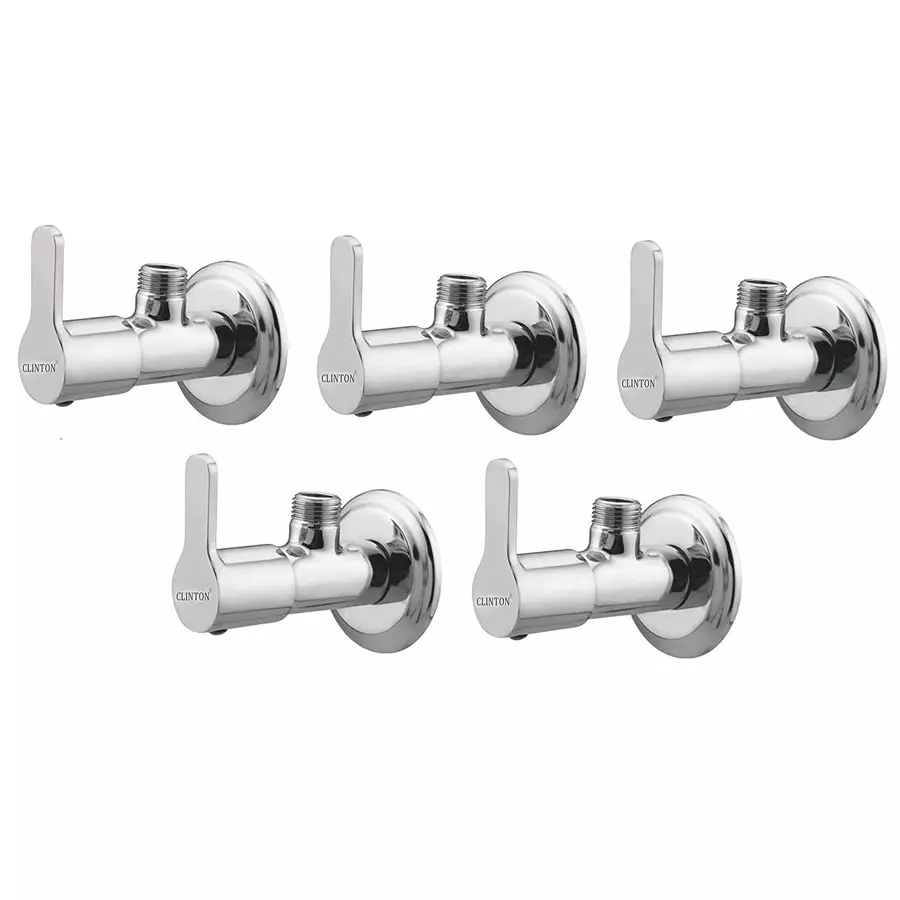 CLINTON Stainless Steel Chrome Plated Angle Valve Marc (Pack of 5)