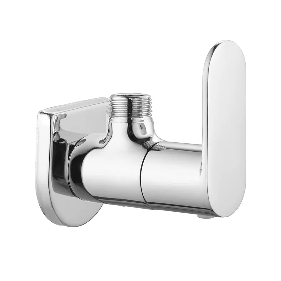 CLINTON Opal Brass Angle Valve with Wall Flange for Bathroom