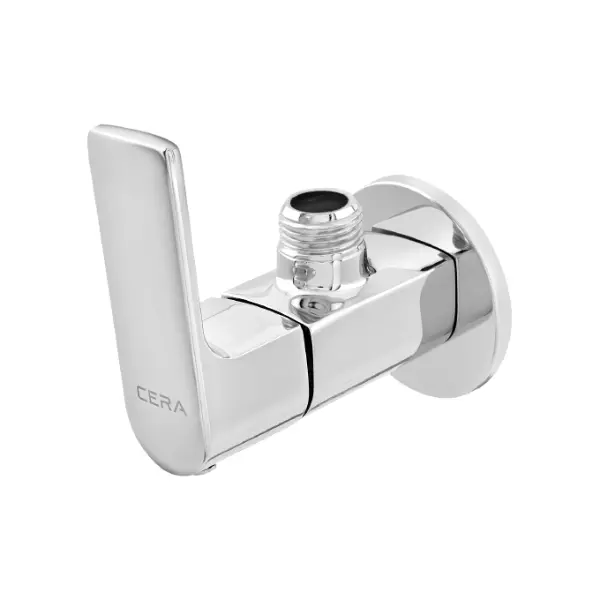 CERA Chelsea Quarter Turn Single Lever Wall Mount Angle Cock with Wall Flange, F1016201