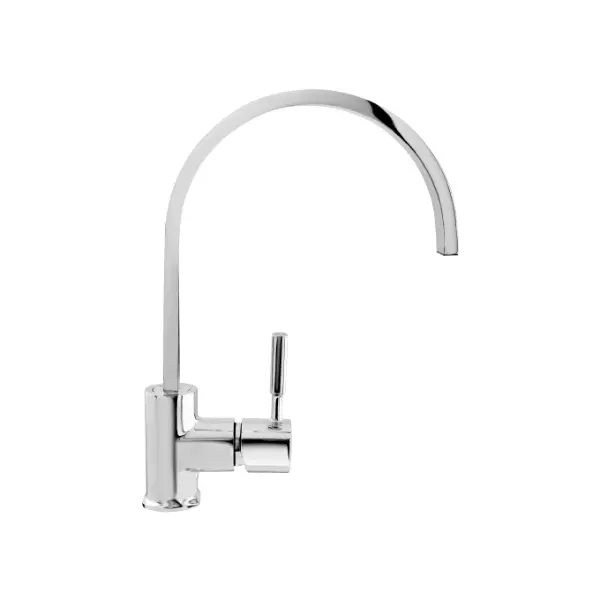 CERA Gayle Table Mount Sink Mixer with Swivel Spout and Braided Connection Pipe, F1014551