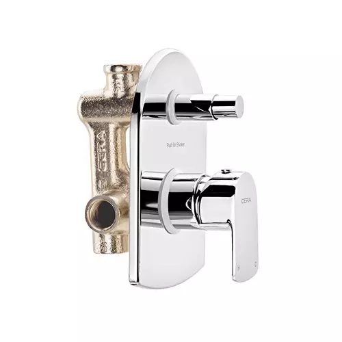 CERA Chromo Wall Mount Single Lever Push Type Concealed Diverter Exposed Part, F1019701