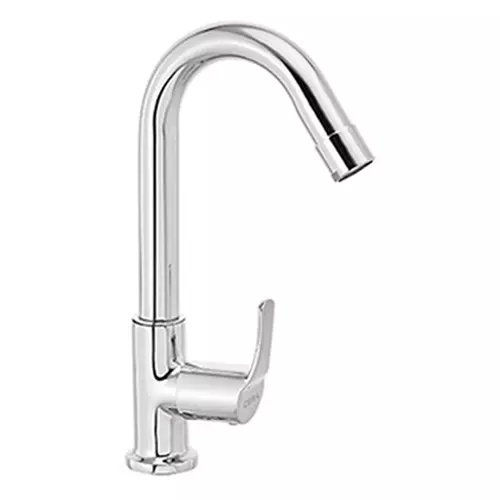CERA Vivana Quarter Turn Table Mount Pillar Cock with Swan Neck Spout and Aerator, F2014104