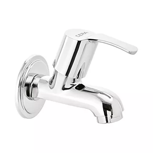 CERA Vivana Quarter Turn Wall Mount Bib Cock with Wall Flange and Aerator