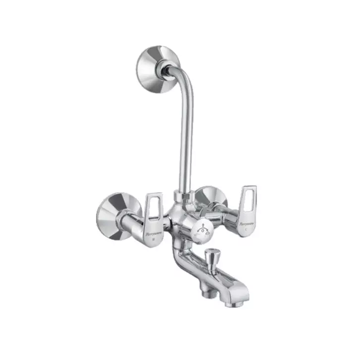 Parryware Wall Mixer 3-in-1 Espirion Series Silver Stainless Steel Chrome Finish, T7217A1