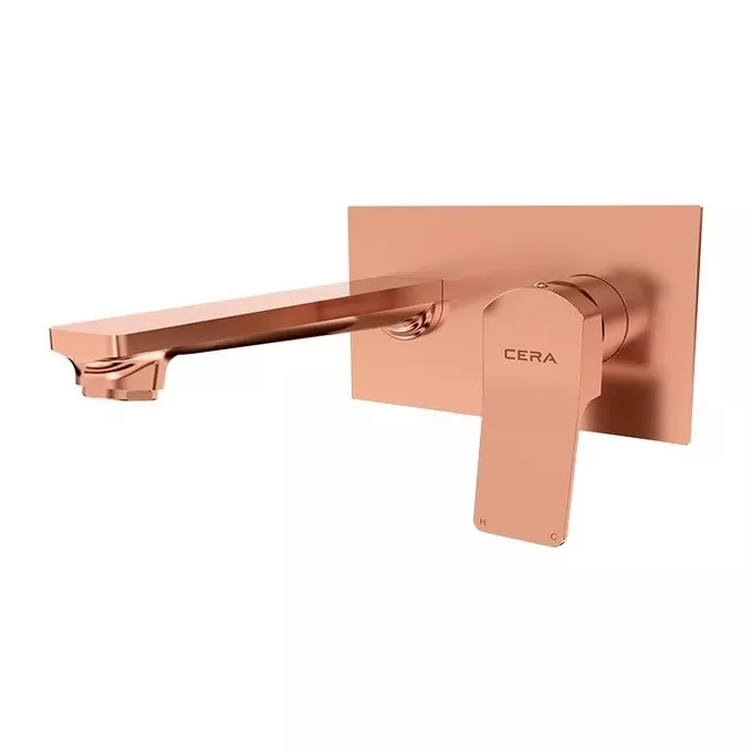 CERA Sylvina Basin Mixer Single Lever Wall Mount, F1021474 Series