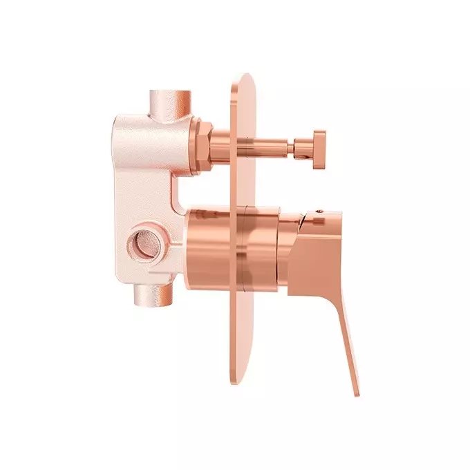CERA Sylvina Diverter System Single Lever Exposed & Concealed Part PVD Finish Rose Gold, F1021721RG + F4030101RG