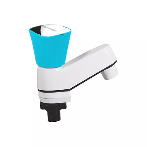 SUPREME Crown Series Pillar Tap Quarter Turn Plastic, Blue