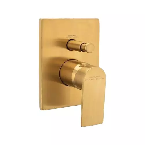 Somany Exposed Part of High Flow/3 Inlet Diverter French Collection Elysees Series Brushed Gold Wall Mount, 272111380171