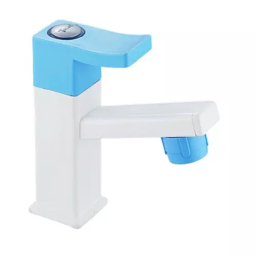 TRIJAL Spark Plus Pillar Cock White, Blue 15 mm Thread & 20 mm Spindle, SRP-103 (Pack of 24)