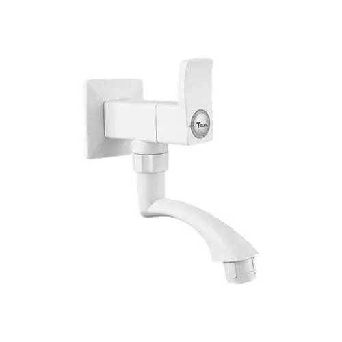 TRIJAL Guppy Magic Sink Cock With Flange White 15 mm Thread & 20 mm Spindle, GUP-119 (Pack of 24)