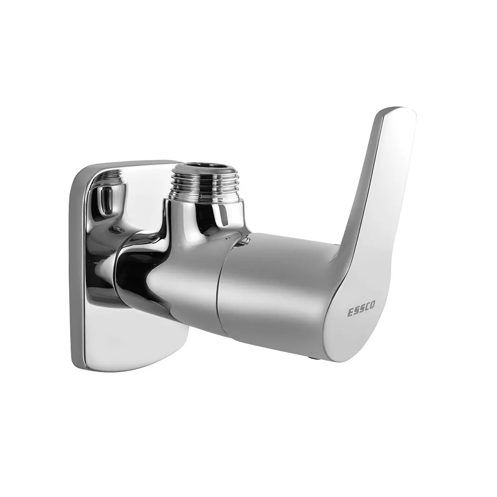 Essco by Jaquar Angular Stop Cock Chrome Finish with Wall Flange, STE-107053
