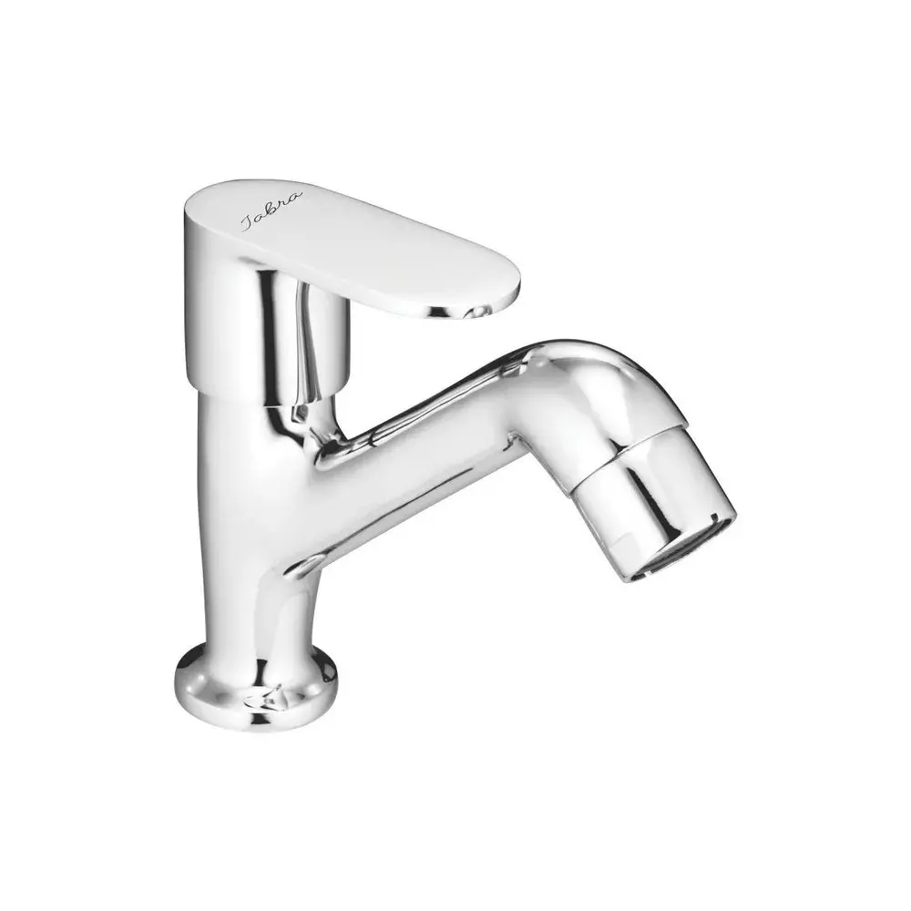Jabra Pillar Cock Opal Series Brass Chrome Finish Deck Mount Silver