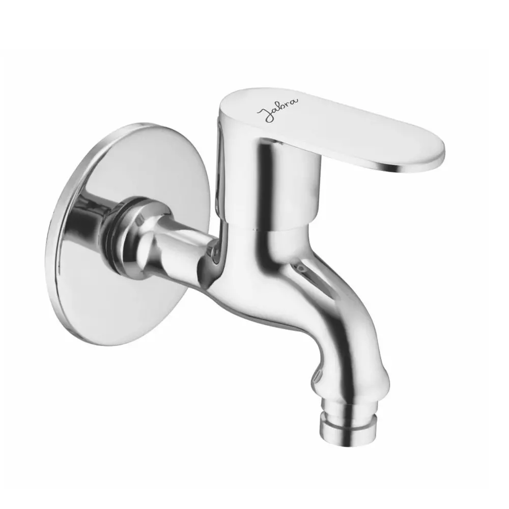 Jabra Washing Bib Cock Opal Series Brass Chrome Finish Wall Mount Silver
