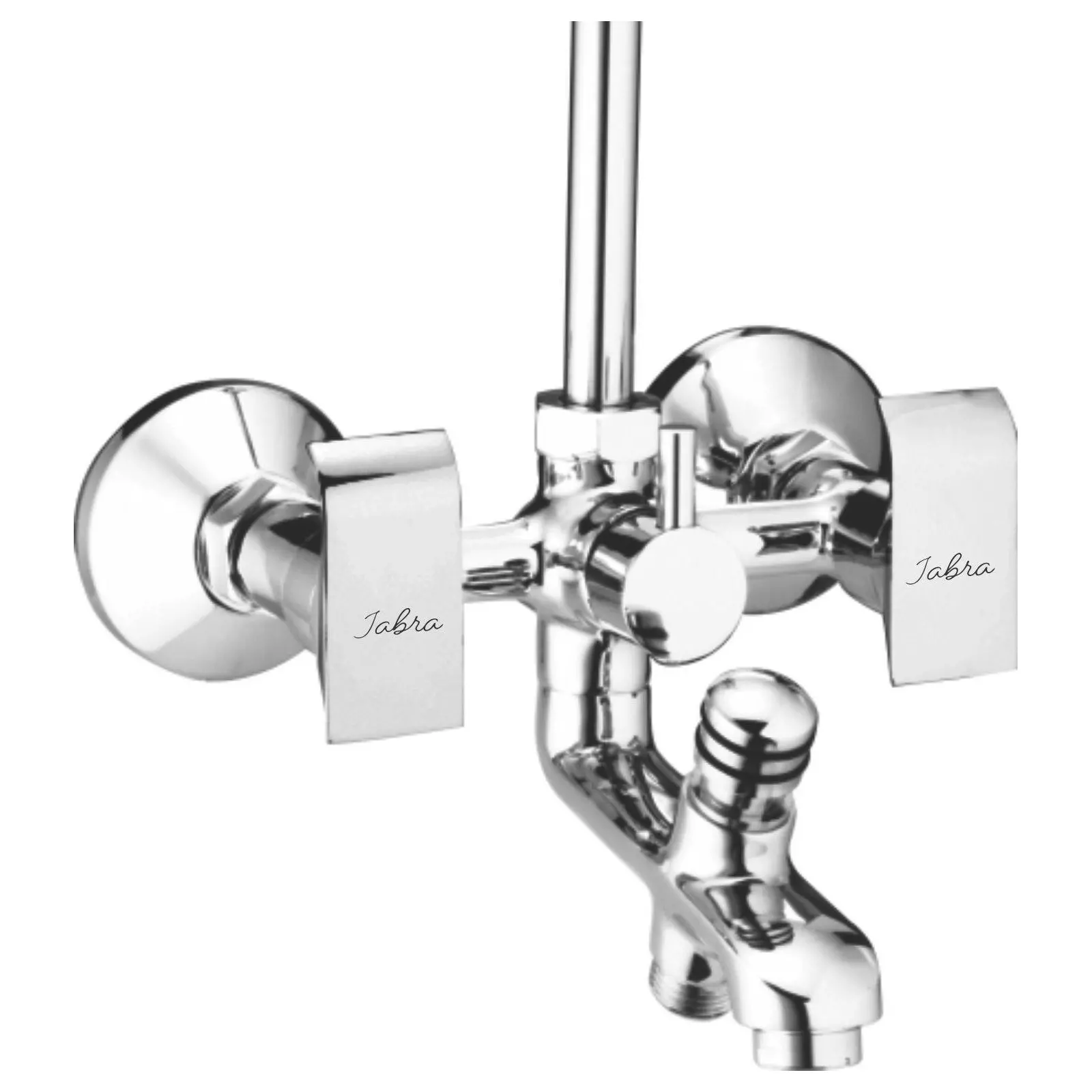 Jabra Wall Mixer With L-Bend (M) Bright Series Brass Chrome Finish Wall Mount Silver