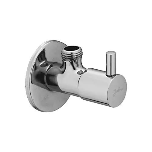 Jabra Angle Cock (M) Flora Series Brass Chrome Finish Wall Mount Silver