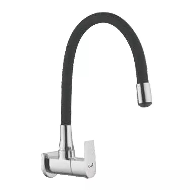 PLATO ARINA Series Sink Cock with Silica Gel Spout Black & Silver, AR 009 C