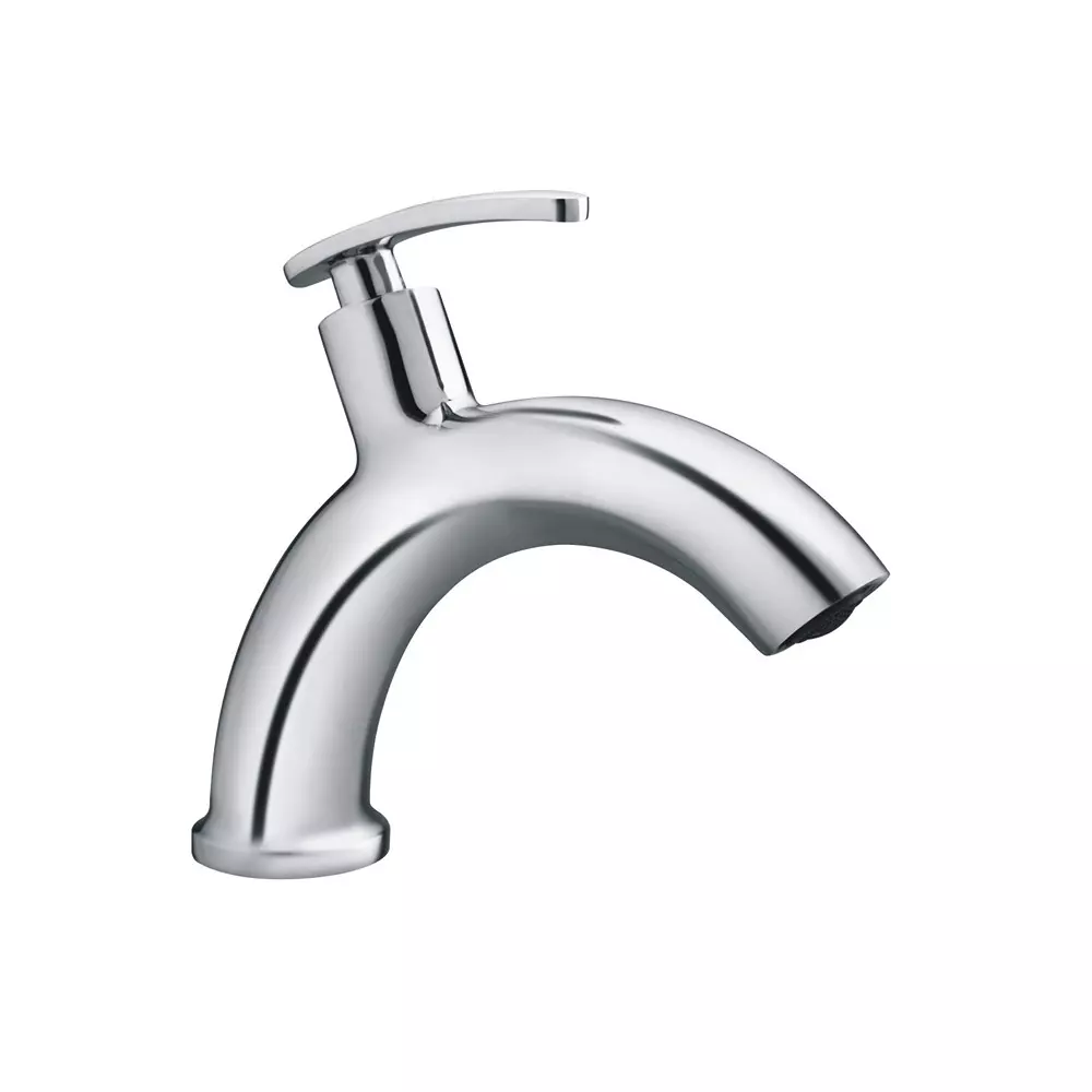 PLATO MAGIC Series Pillar Cock Swan Neck Casted Silver, M-008A C