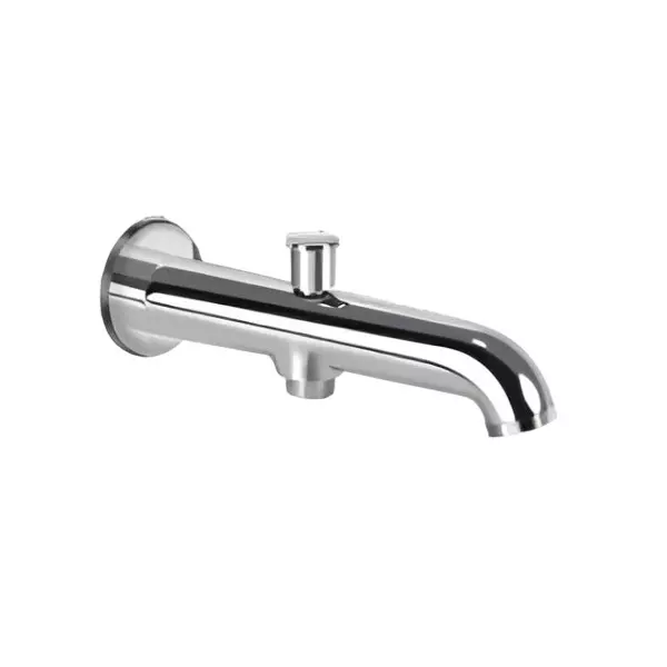 CASLLA Bath Tub Spout with Tipton Button Cobalt Series Brass Chrome Finish Silver, CAT-CHR-922308