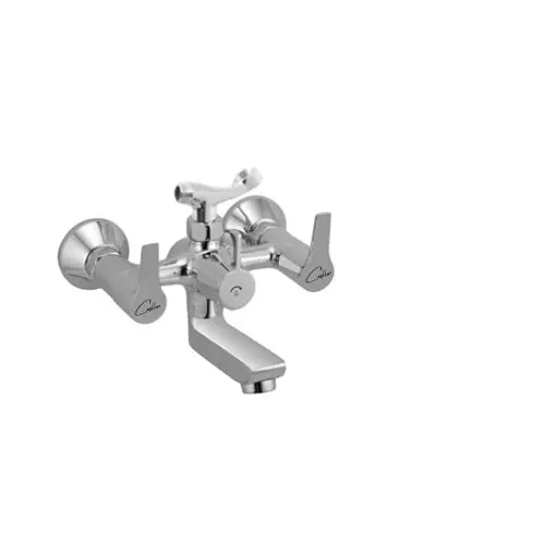 CASLLA Wall Mixer with Provision for Telephonic Shower Arrangement Cooper Series Brass Chrome Finish Silver, CPR-CHR-822313
