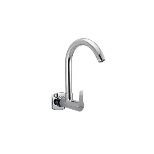 CASLLA Sink Cock with Swinging Spout Cooper Series Brass Chrome Finish Silver, CPR-CHR-822322