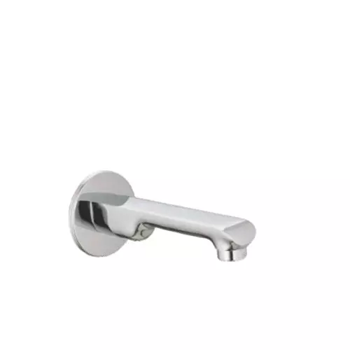 CASLLA Bath Tub Spout with Wall Flange Curl Series Brass Chrome Finish Silver, CRL-CHR-832307