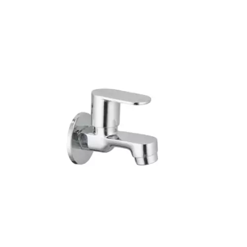 CASLLA Bib Cock with Wall Flange Candy Series Brass Chrome Finish Silver, CNY-CHR-712317