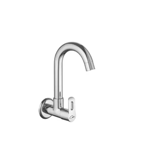 CASLLA Sink Cock with Swinging Spout Coupe Series Brass Chrome Finish Silver, CPE-CHR-742322