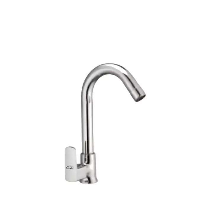 CASLLA Swan Neck with Swinging Spout Cizu Series Brass Chrome Finish Silver, CI-CHR-752310