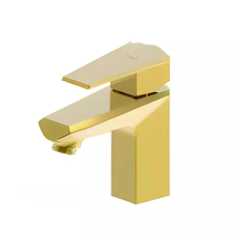 IVAS Single Lever Basin Mixer Penta Gold Deck Mount for Bathrooms, IM12010298