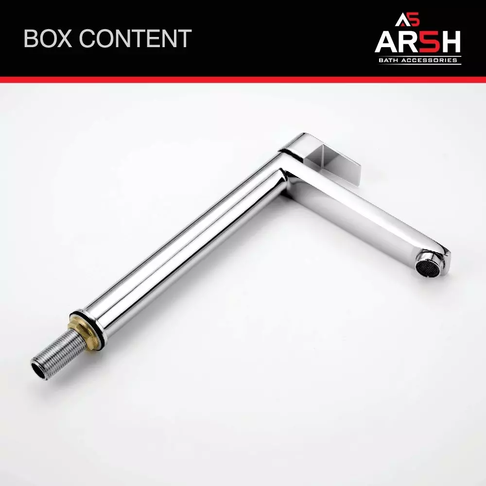 AR5H Modern Pillar Sink Faucet Water Tap Brass Chrome Finish 30.48 cm (12 inch) 780 g, ARIA-007
