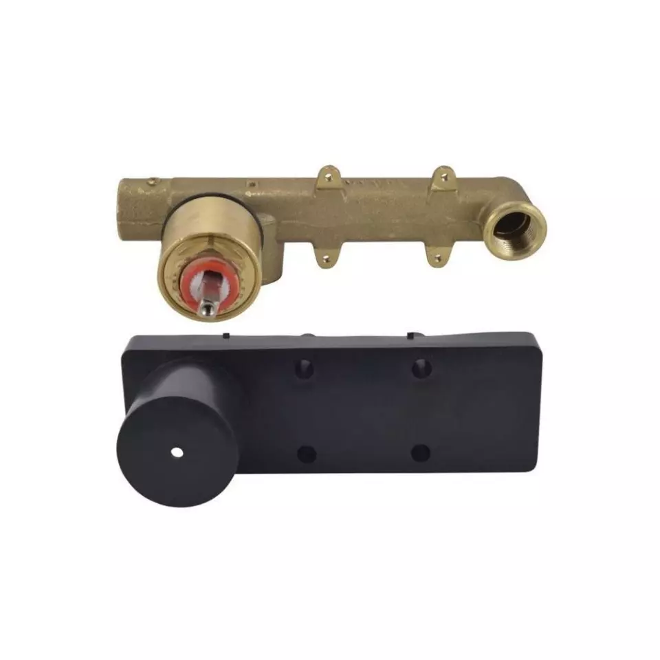 Jaquar Left Hand Side Operated Concealed Body For Single Lever Basin Mixer Allied Series Brass Wall Mount, ALD-CHR-235N
