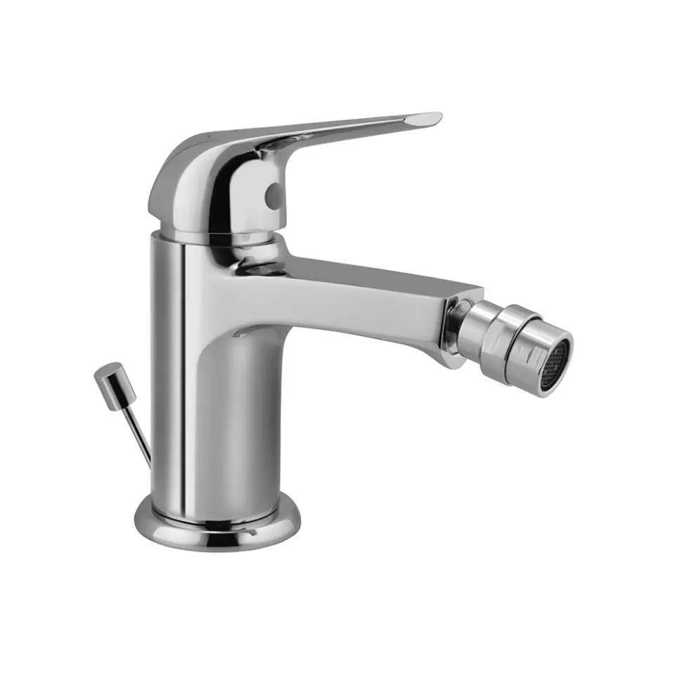 Jaquar Single Lever 1-Hole Bidet Mixer with Popup Waste System Continental Prime Series Brass Chrome Finish, COP-CHR-213BPM