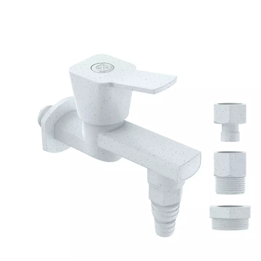 RN Washing Machine Faucet Tap PTMT Box Packaging Type Marble 1/2 Inch (15 mm) Size for Kitchen & Bathroom Use