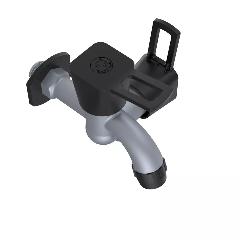 rn-ptmt-love-collection-foam-flow-2-in-1-bib-tap-with-flange-metallic-grey-black-polybag-packaging-type-12-inch-15-mm-size-for-kitchen-bathroom-use