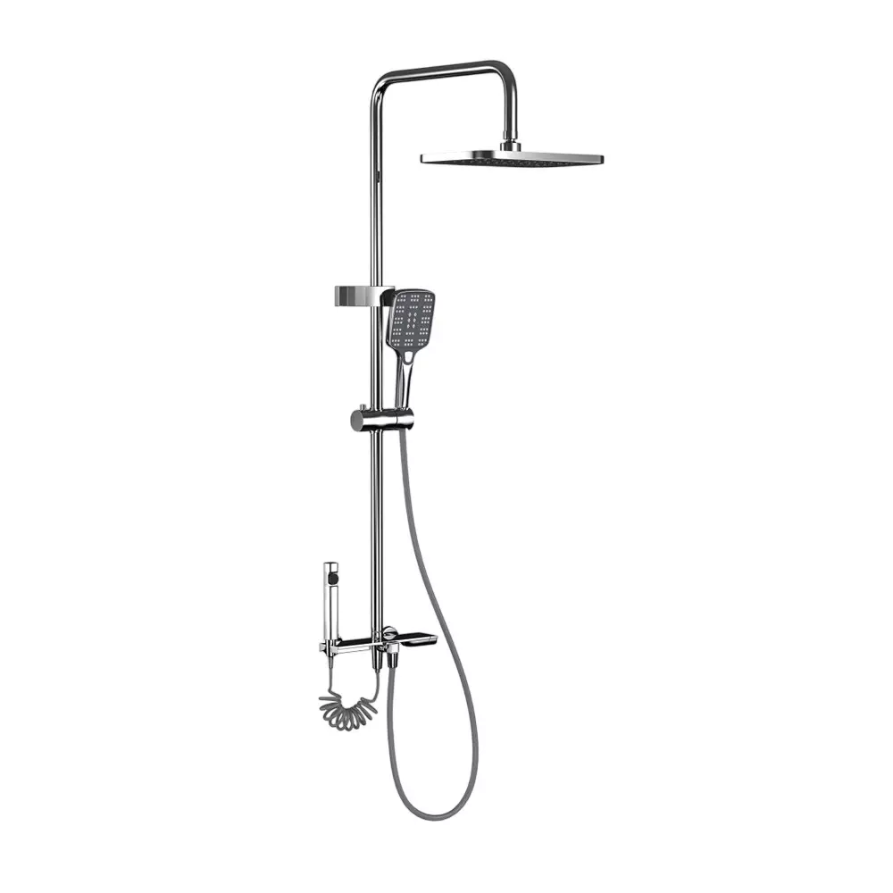 RN Exposed Shower Set Mixer Chrome Plated Wall Mounted, RN3085EXSH