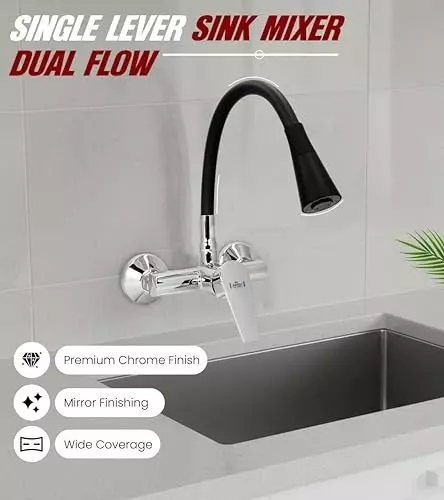 ar5h-single-lever-sink-mixer-brass-wall-mounted-chrome-finish-with-flexible-dual-flow-spout-black-silver