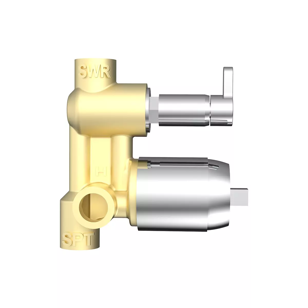 RN Asher Collection 2 Inlet & 2 Outlet Concealed Tap Chrome Plated 3/2 Inch (40 mm) Size Brass & Steel,RNCON30G38