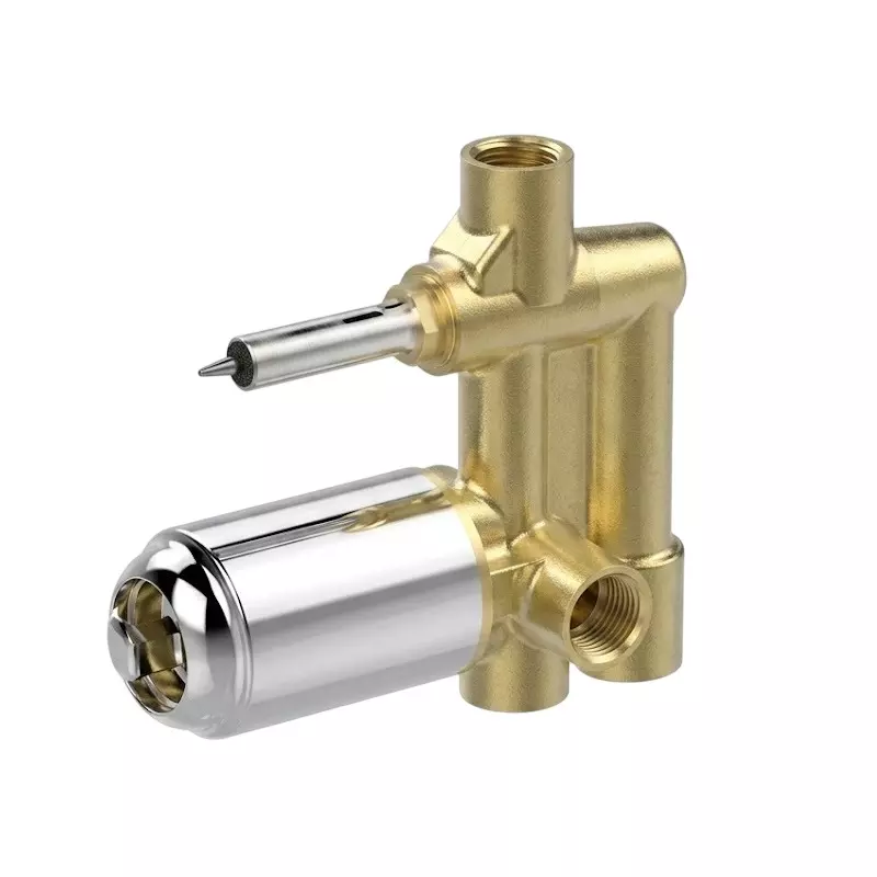 IVAS Elanza Single Lever 3 Inlet Concealed Diverter Wall Mounted Chrome Finish Silver & Golden for Bathroom & Toilets Use, IM12009059