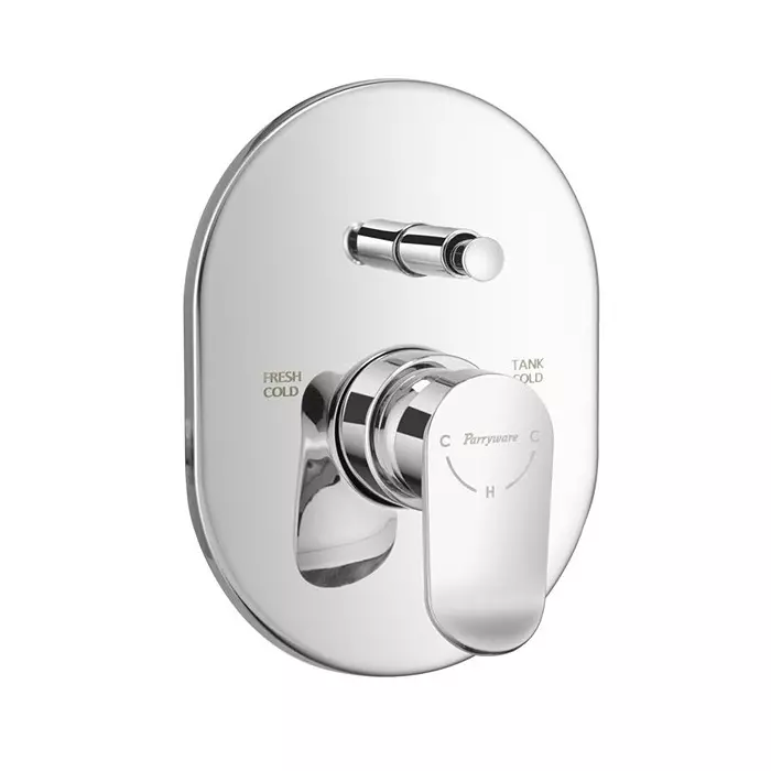 Parryware Alpha 3-Inlet Concealed Diverter Upper Trim Wall Mount Compatible with G9002A1, G2784A1