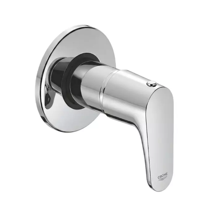 PLUMBER Ecoline Series Estel Range Concealed Stop Tap 15 mm with Sliding Adjustable Wall Flange, Chrome Finish and Wall Mounted, ETL-0405