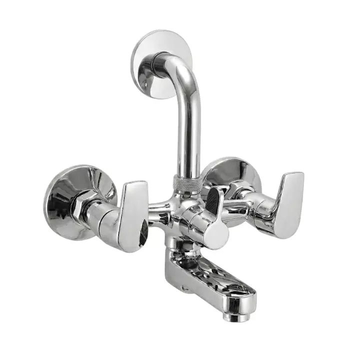 PLUMBER Ecoline Series Estel Range Wall Mixer Telephonic With L Bend for Overhead Shower, ETL-5100LB