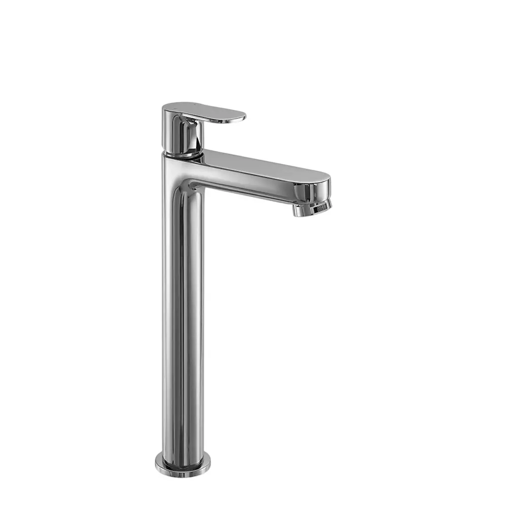 PLUMBER Ecoline Series Euphoria Range Pillar Tap High Neck with 600 mm Long Flexible Connectors, Chrome Finish and Deck Mounted, EPA-1109
